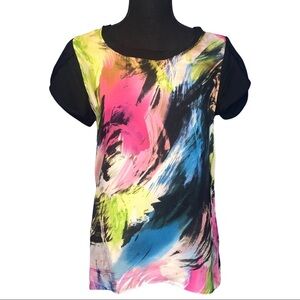 Diane Von Furstenberg Colorful Silk Top